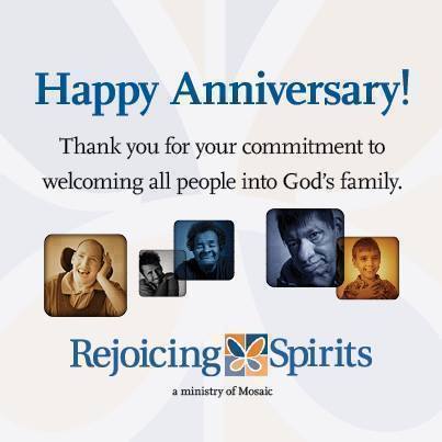 Happy Anniversary! Thank you for your commitment to welcoming all poeple into God's family.